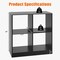 Kids 4-Cube Storage Bookcase with Open Shelves for Toys and Books